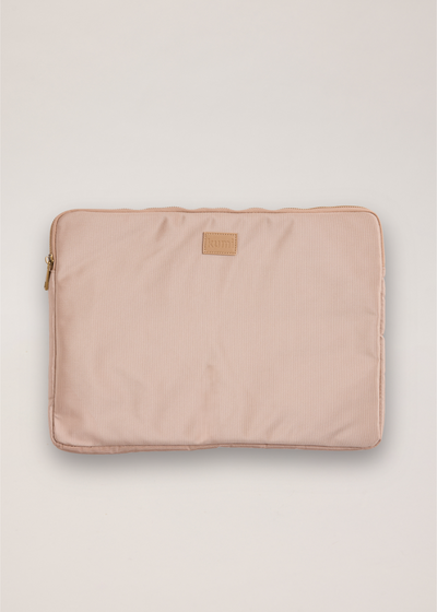 Beige laptop case