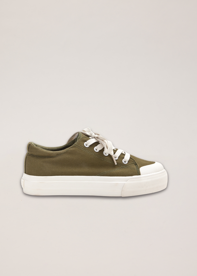 Olive Platform sneakers