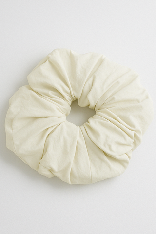 Oversized Off-white Scrunchie