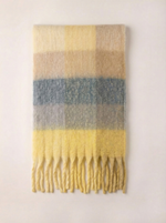 Gray/Yellow plaid scarf