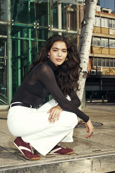 Airy Suede sneakers Borgundy