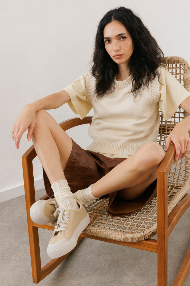 Latte Platform sneakers