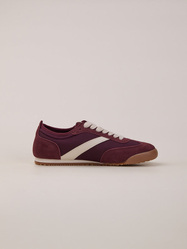 Airy Suede sneakers Borgundy