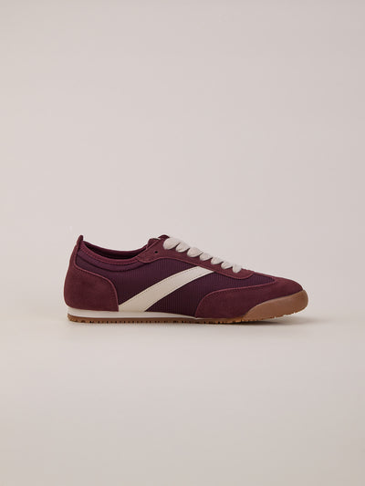 Airy Suede sneakers Borgundy