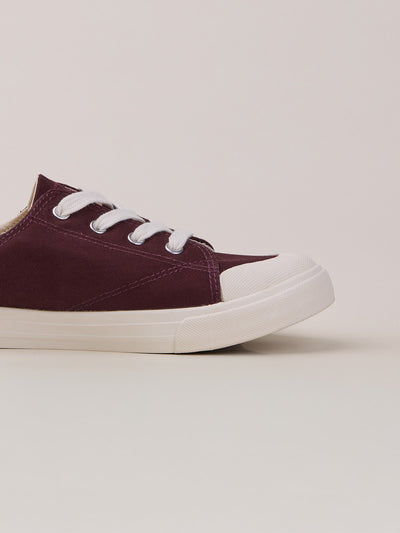 Slip-on sneakers bourgondy