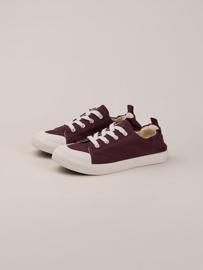 Slip-on sneakers bourgondy