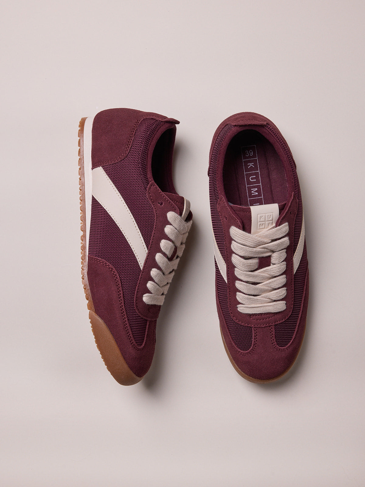 Airy Suede sneakers Borgundy