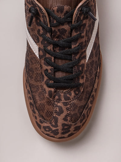 Mesh sneakers Brown Leopared