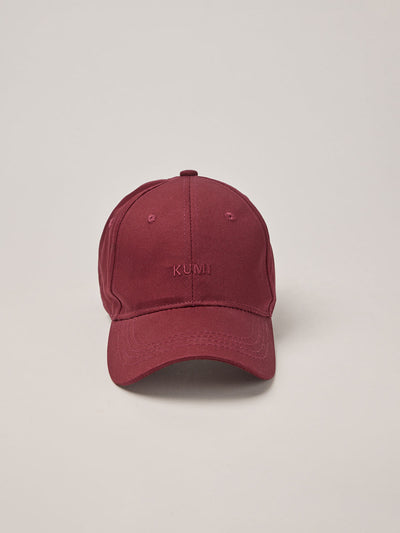 Burgundy cap