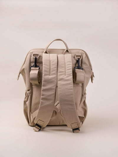 Beige stroller bag