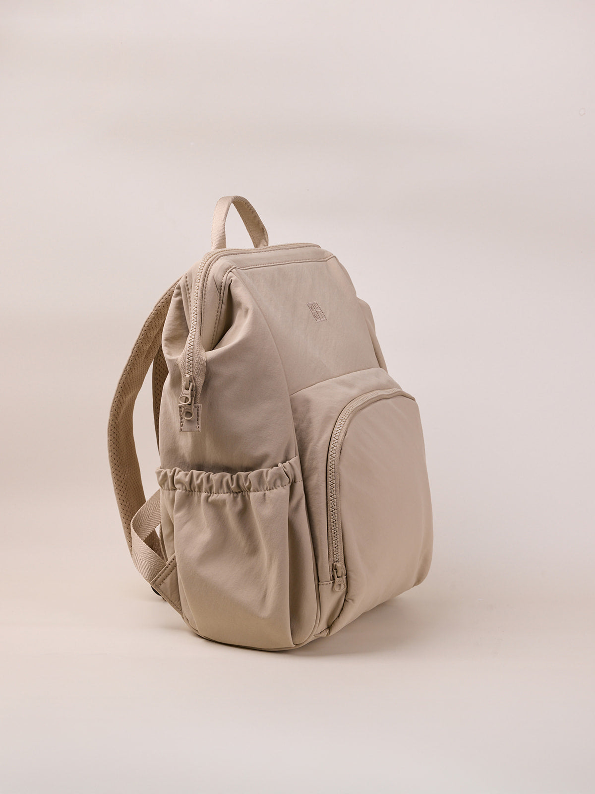 Beige stroller bag