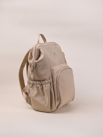 Beige stroller bag