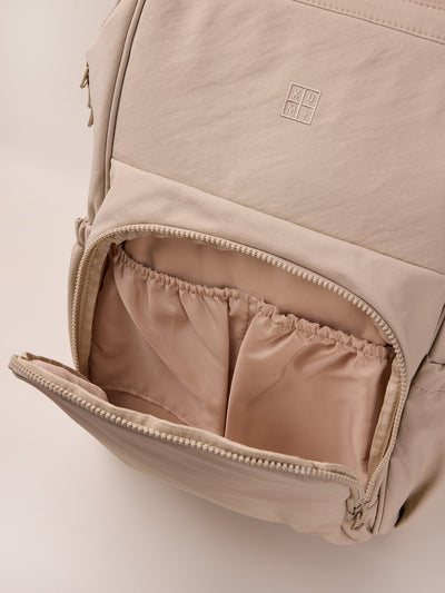 Beige stroller bag