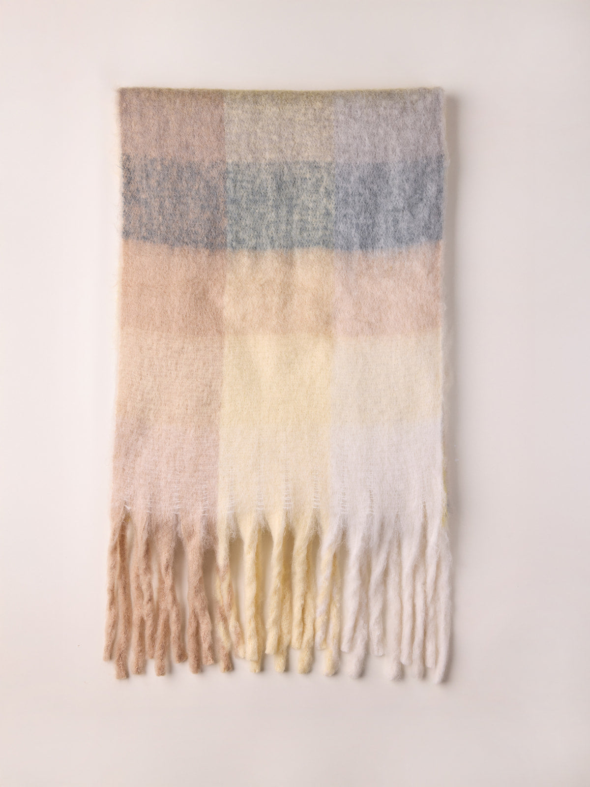 Gray/Yellow plaid scarf