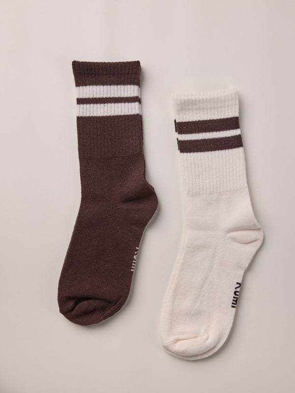 Brown RIB socks