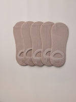 Beige invisible socks