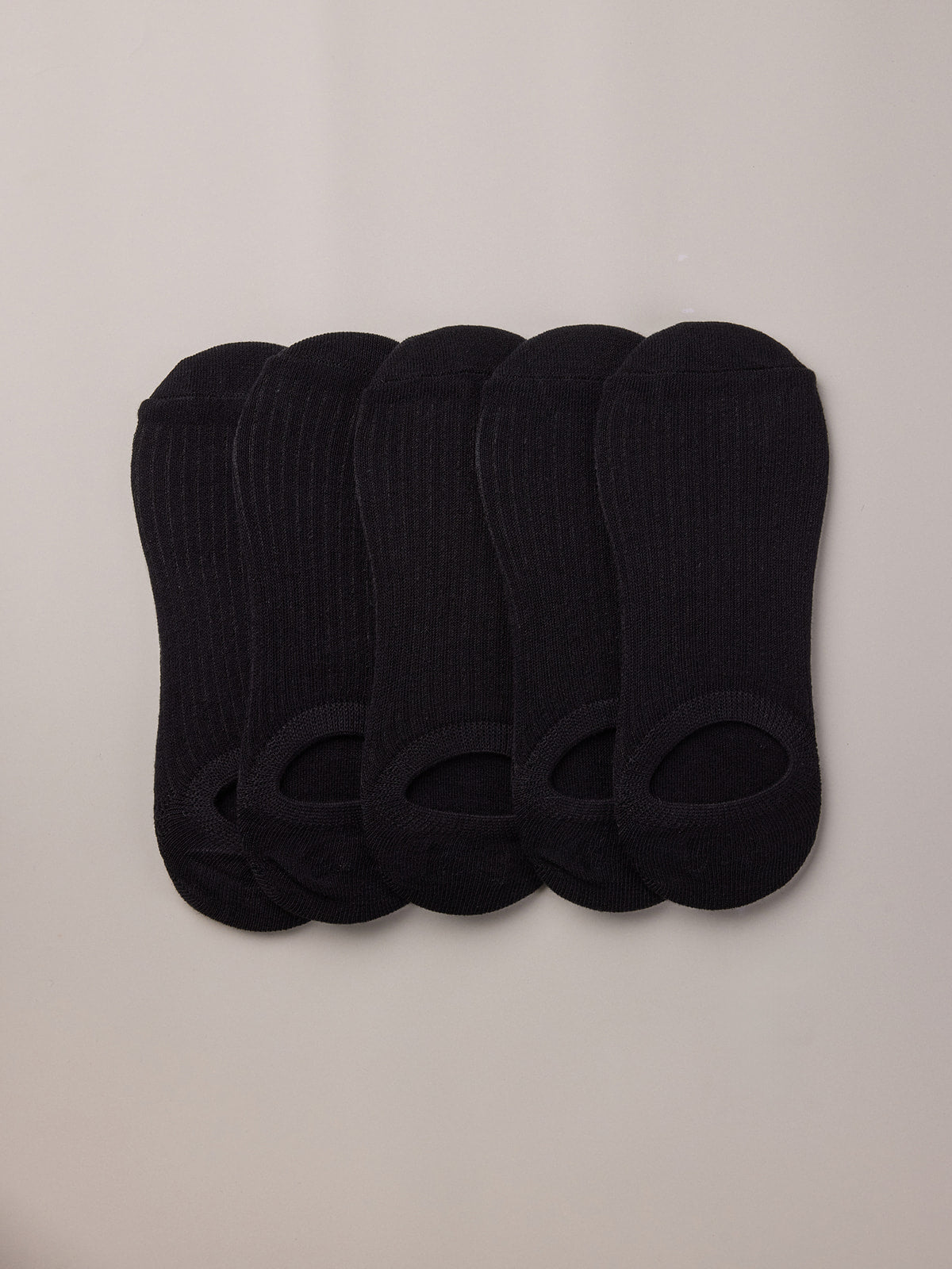 Black invisible socks