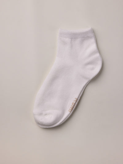 White Ankle socks