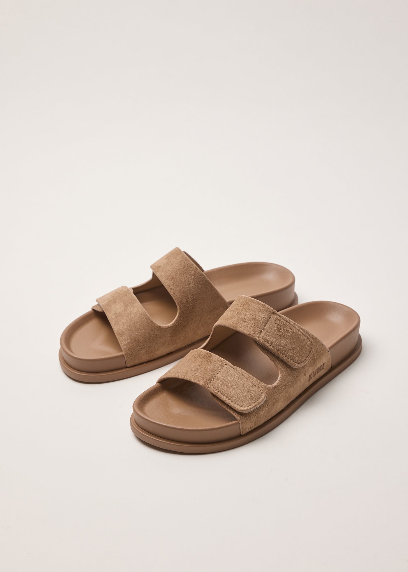 Two strap slides Tan