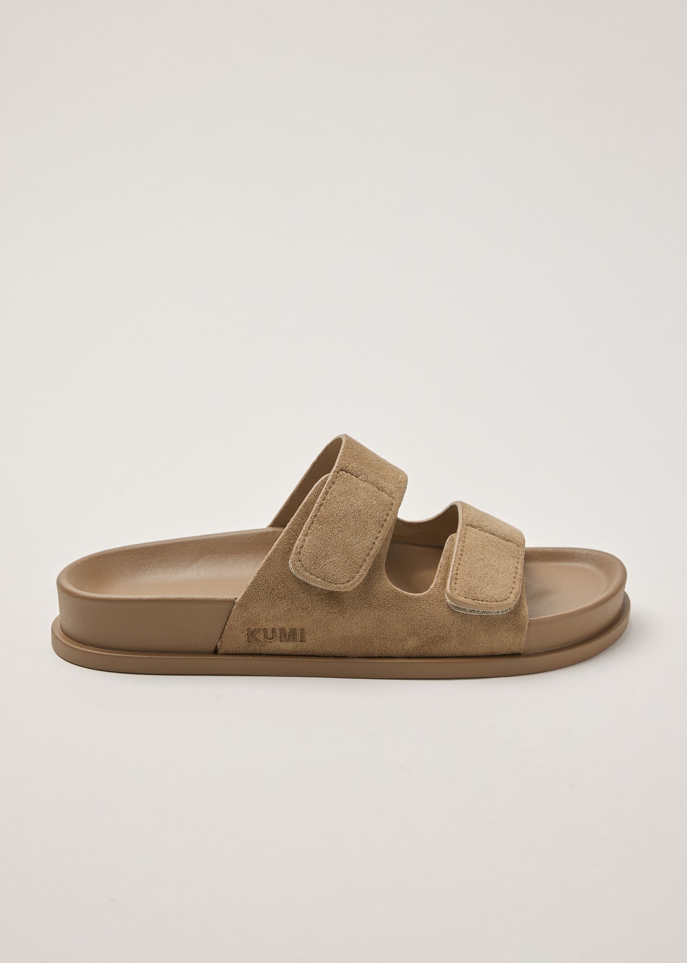 Two strap slides Tan