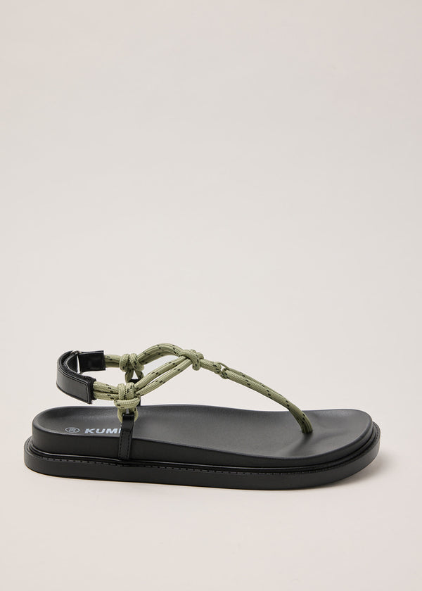 Cord sandals  Light green