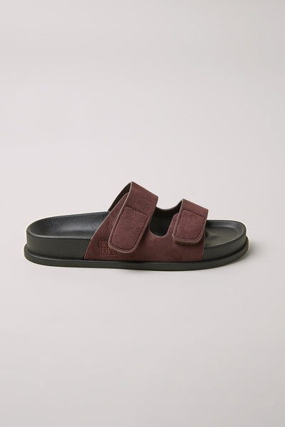 Two strap slides Burgundy