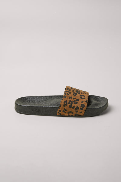 Brown leopard slides