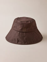 Brown bucket hat