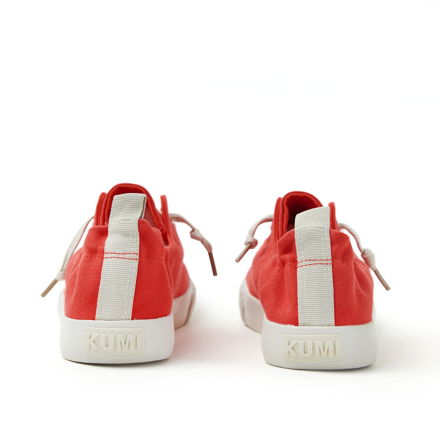 Red slip-on sneakers