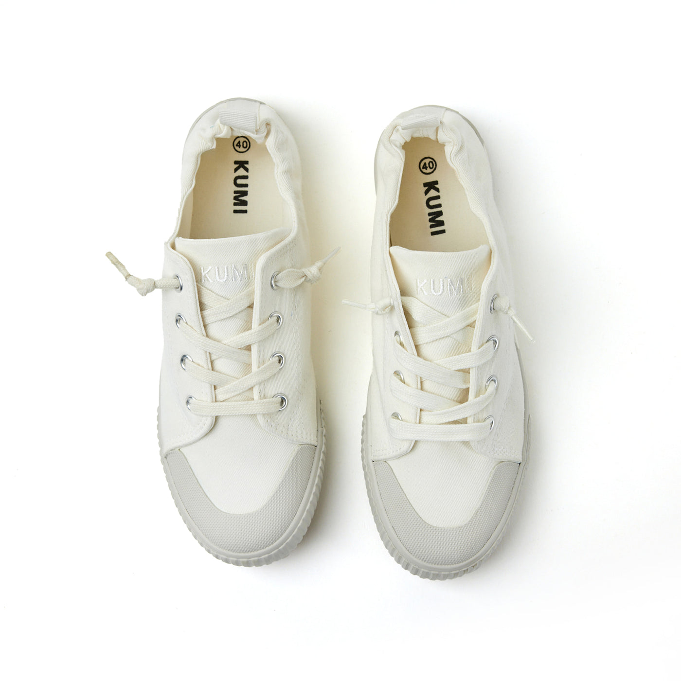 White Slip-On sneakers