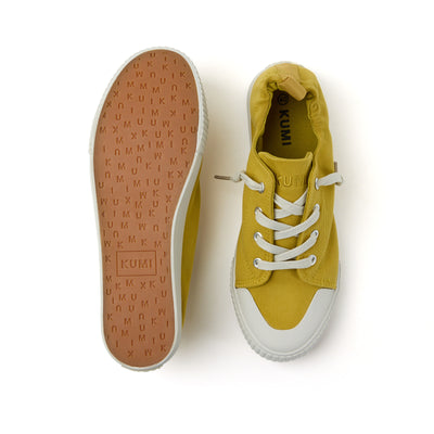 Yellow slip-on sneakers