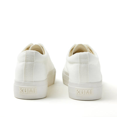 White platform sneakers