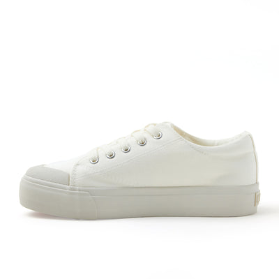 White platform sneakers