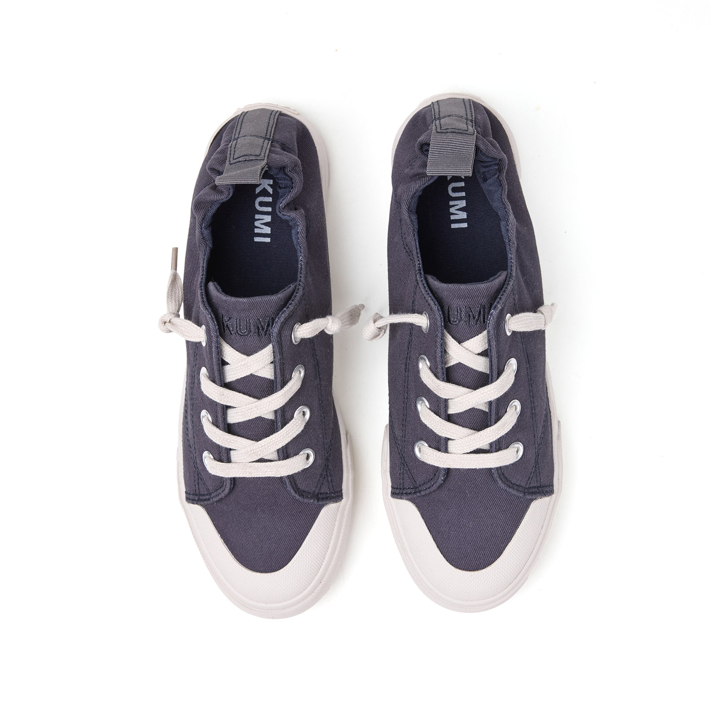 Navy slip-on sneakers