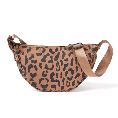 Brown leopard crossbody bag