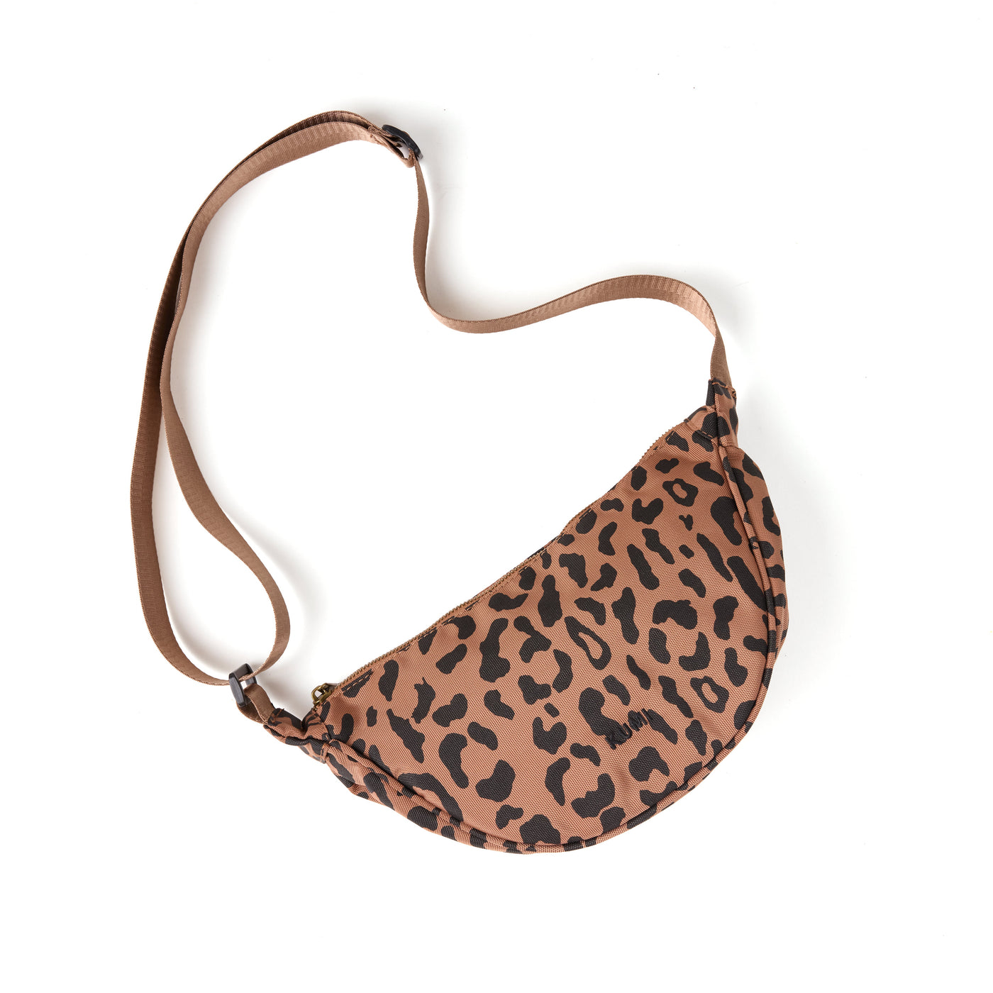 Brown leopard crossbody bag