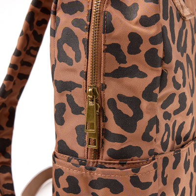 Brown leopard Backpack