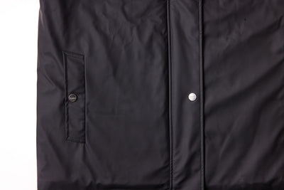 Rubberized coat in Black