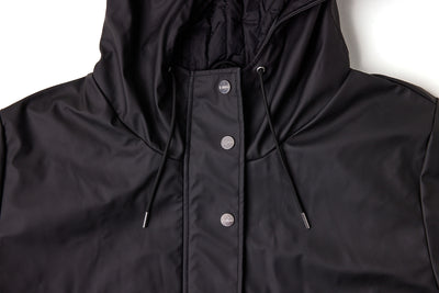 RESTOCK PRESALE Rubberized coat in Black