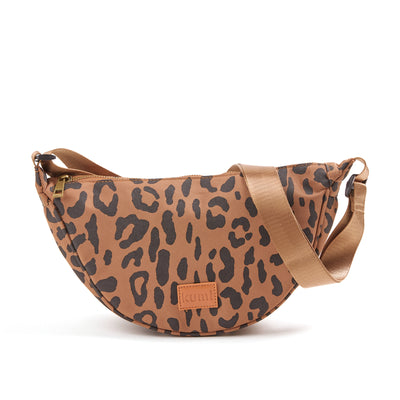 Brown leopard crossbody bag