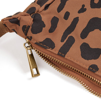 Brown leopard crossbody bag
