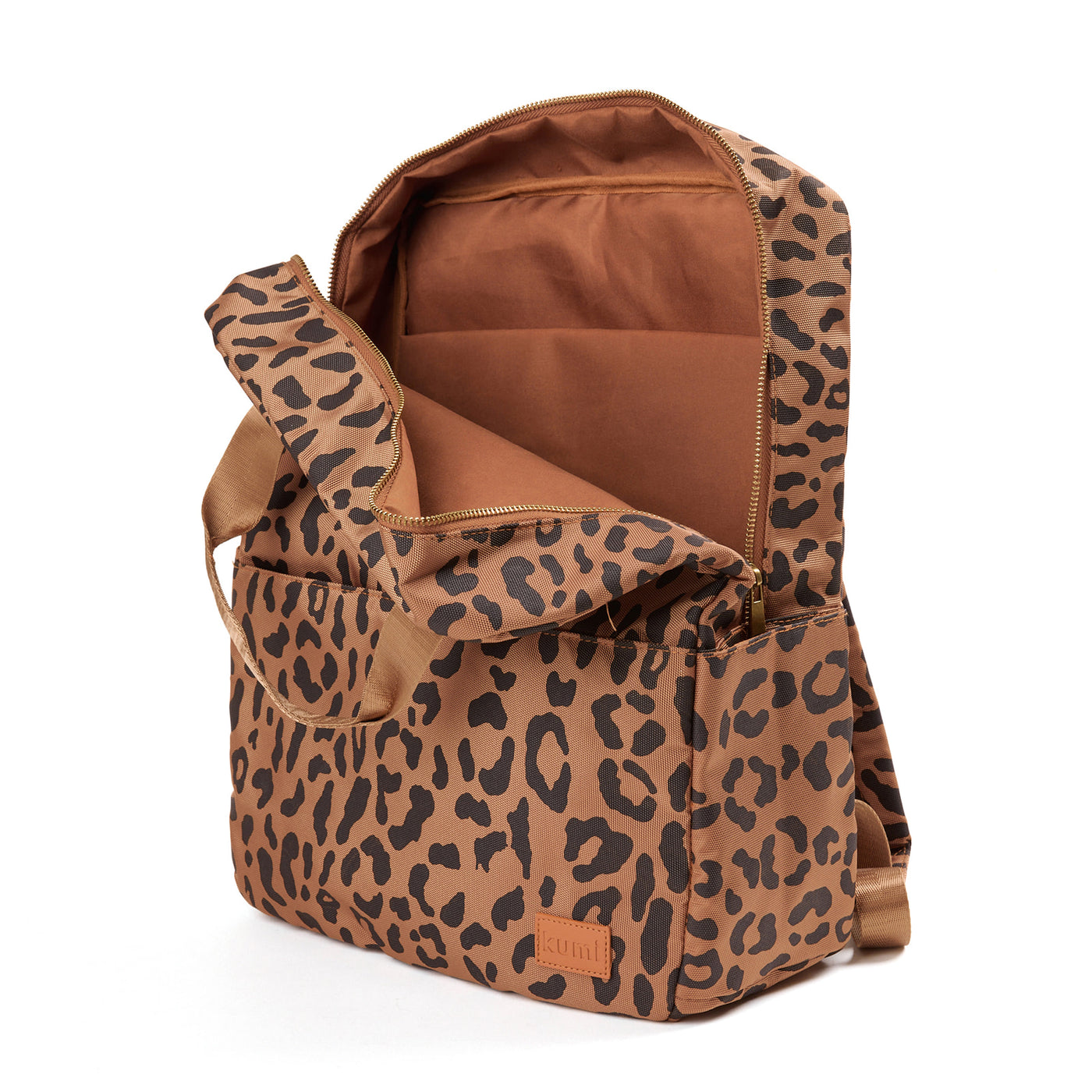 Brown leopard Backpack