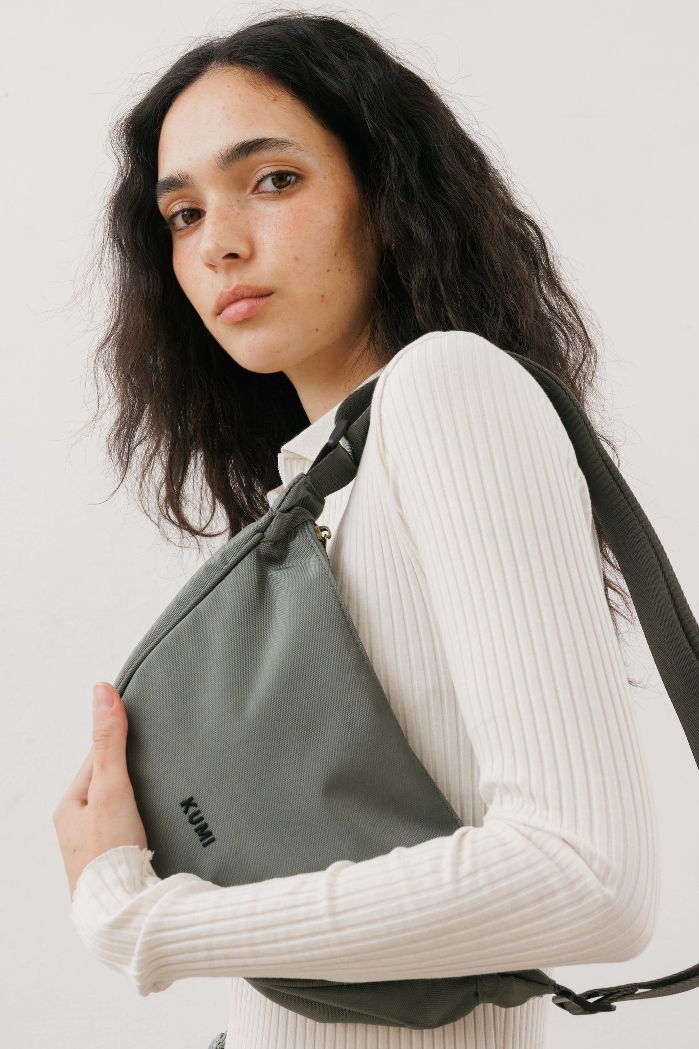 Dusty green crossbody bag