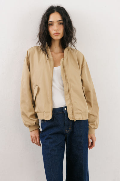 Tan Bomber Jacket