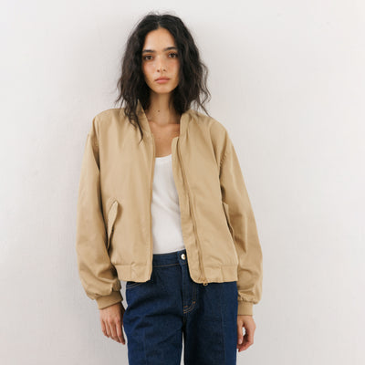 Tan Bomber Jacket