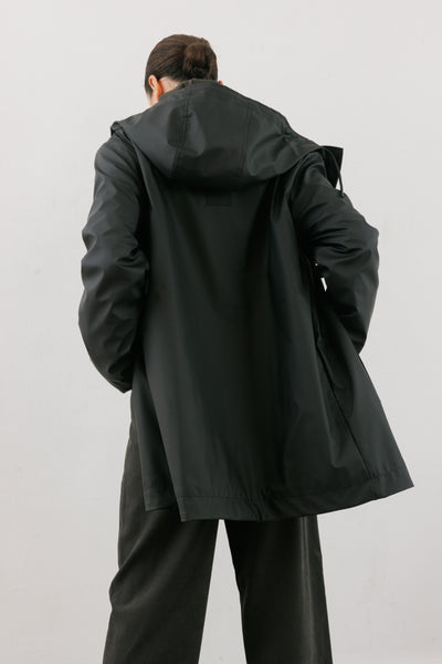 Rubberized coat Midnight Black