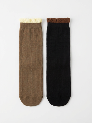 Navy and Olive socks