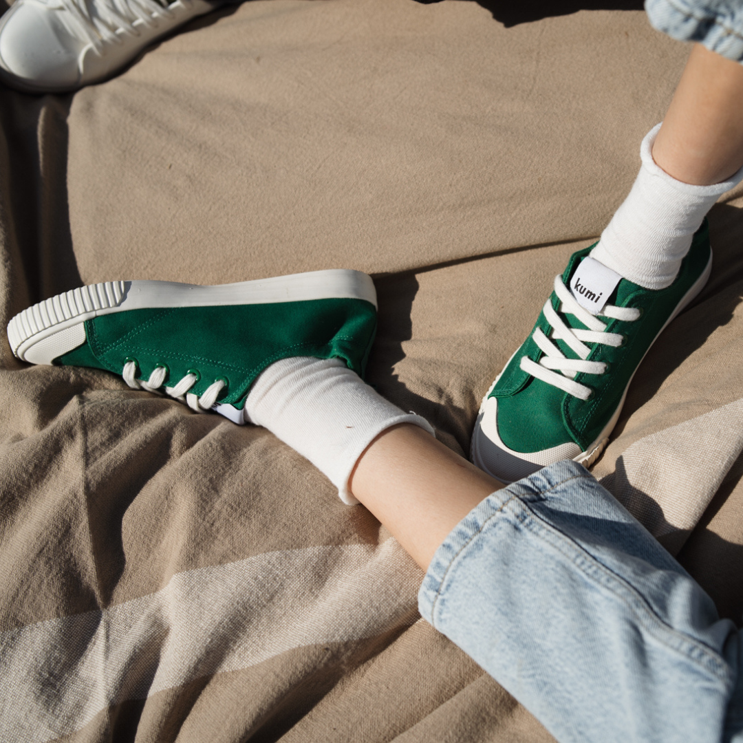 Green Slip-On sneakers