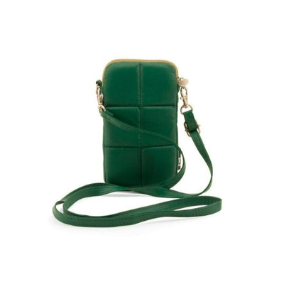 Puffy phone pouch in Green