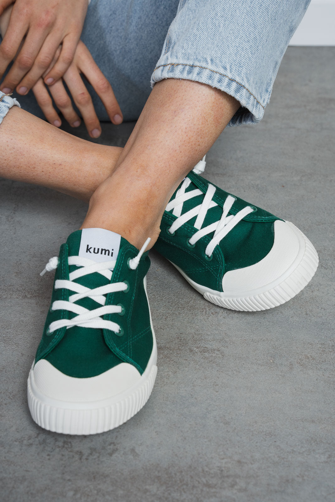 Green Slip-On sneakers